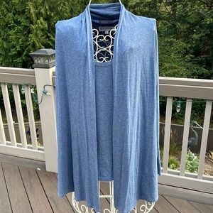 Elliot Lauren Light Navy Tank & Cardigan Set Women’s XS